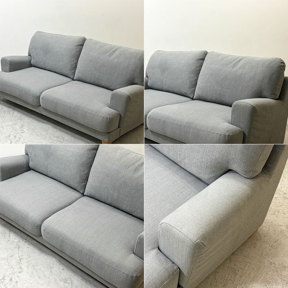 モモナチュラル MOMO Natural トッド リュクス TODD LUXE 3P ソファ グレー系 ファブリック カバーリング ナチュラルデザイン ●