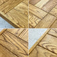 モモナチュラル MOMO Natural ダイニングテーブル PARQUET TOP オーク材 W142cm ISO STEEL LEG ナチュラルモダン ●
