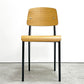 スタンダードチェア Standard chair リプロダクト ナチュラルオーク×ブラック ジャン・プルーヴェ Jean Prouve 名作椅子 B ●