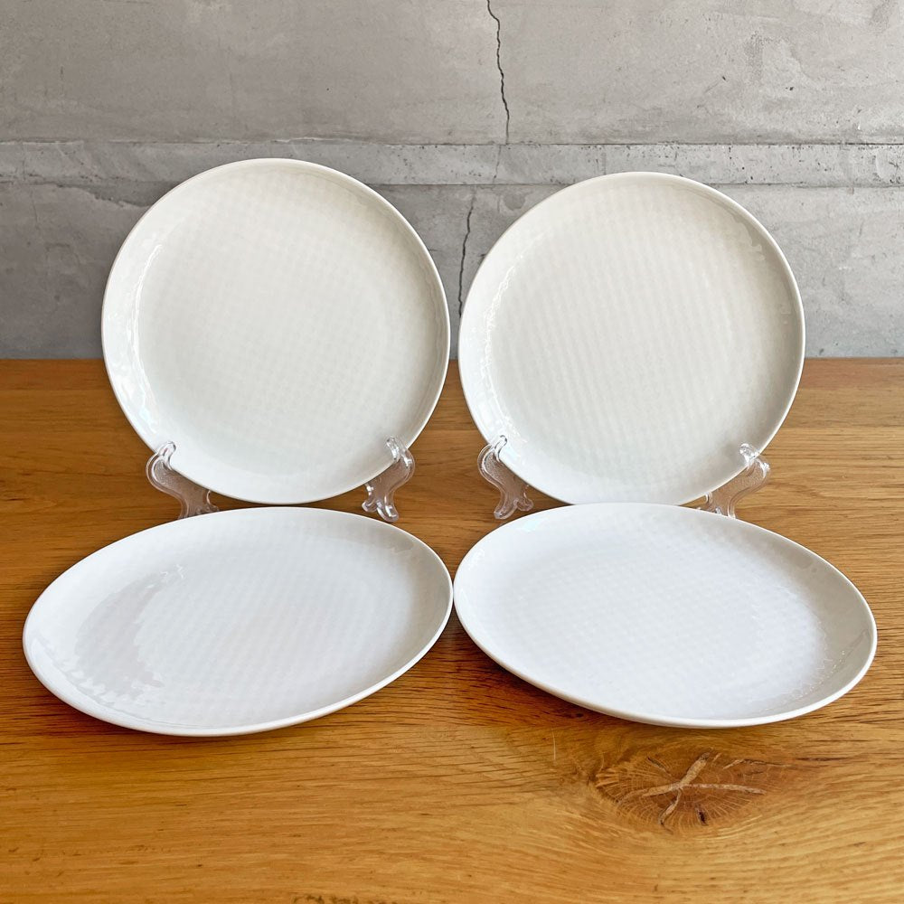 ボダノバ boda nova チェス Chess プレート 17cm 4枚セット ホワイト シグネ・ペーション・メリン Signe perssion Merin スウェーデン ビンテージ 北欧食器 ♪