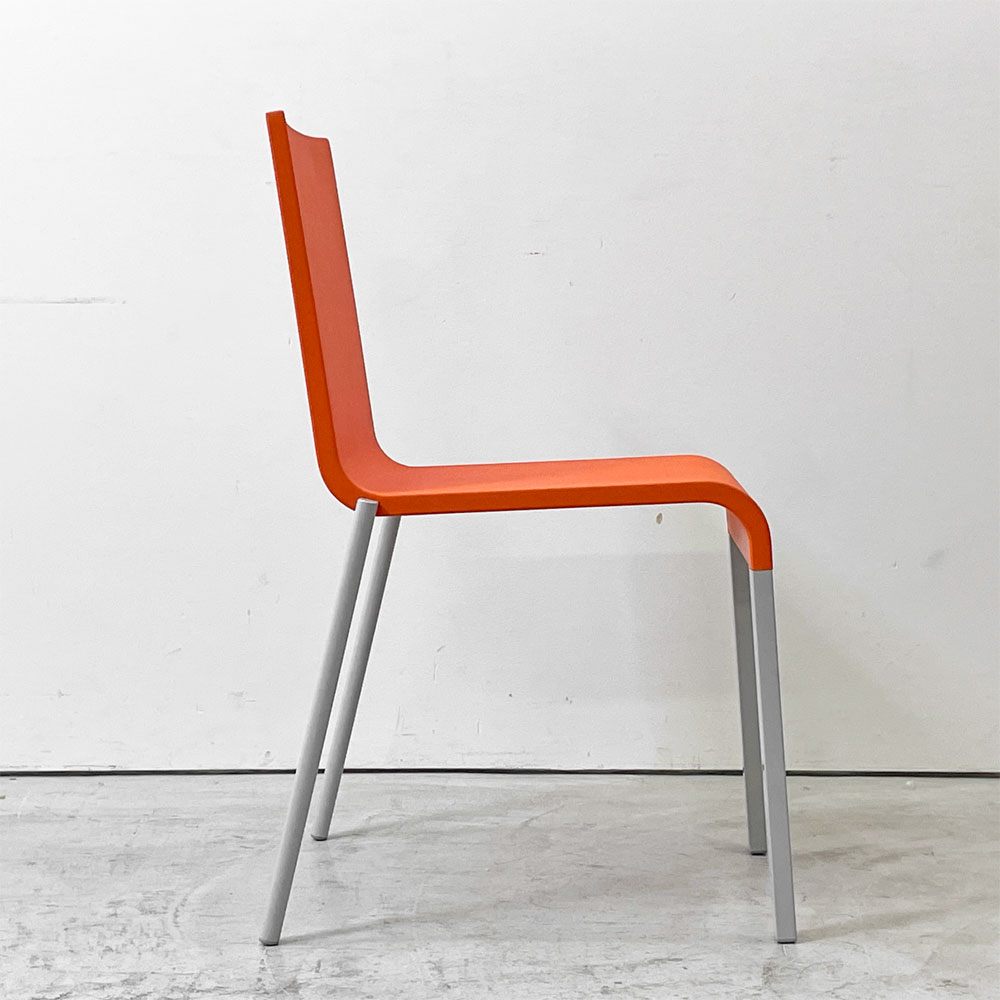ヴィトラ vitra. ゼロスリー .03 ダイニングチェア スタッキングチェア マールテン・ヴァン・セーヴェレン Maarten Van Severen オレンジ 廃番カラー ●