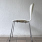 フリッツハンセン Fritz Hansen 3107 セブンチェア ラッカー ホワイト スタッキング アルネ・ヤコブセン デンマーク 北欧家具 A ◇