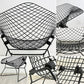 ノル Knoll ビンテージ ダイヤモンドチェア Diamond Chair ラージ ハリー ベルトイア Harry Bertoia ブラック ミッドセンチュリー 名作 ●