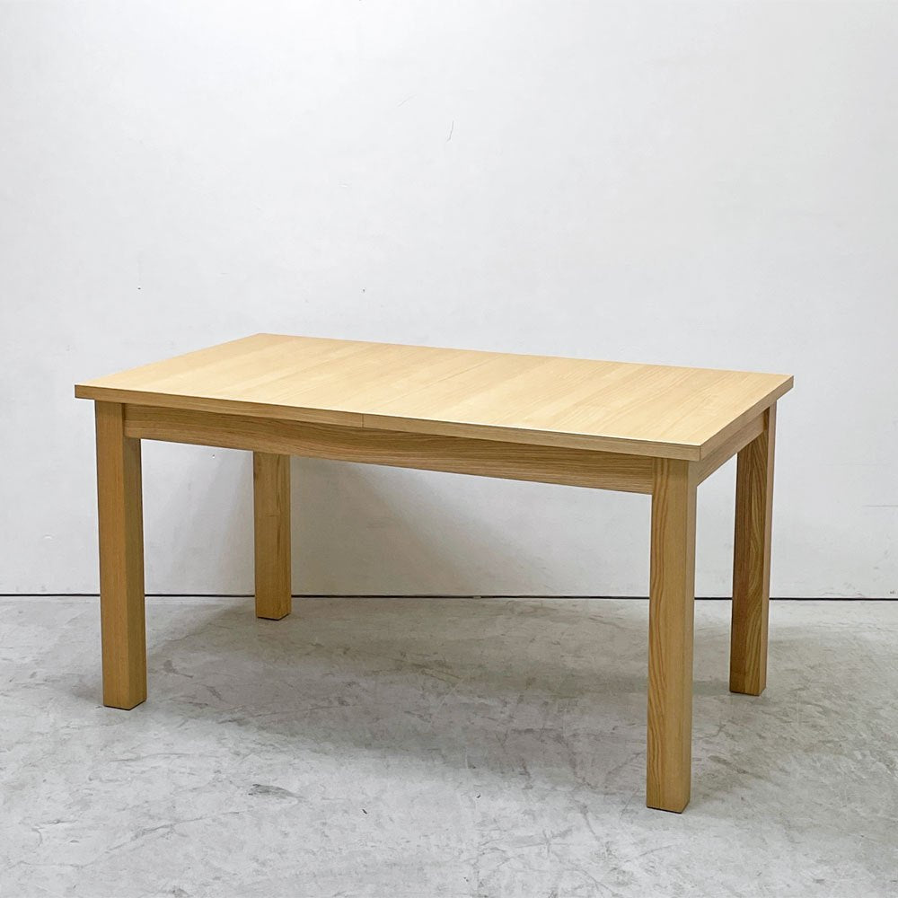 イデー IDEE アッシュ エクステンション テーブル ASH EXTENSION TABLE 伸長式 W140～220 ナチュラル 定価￥193,600- ●