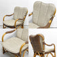 カザマ KAZAMA ルロット アームチェア Lurot Arm Chair ラタン 籐家具 ベージュ系 クッション付き インドネシア 定価￥48,800- A ●