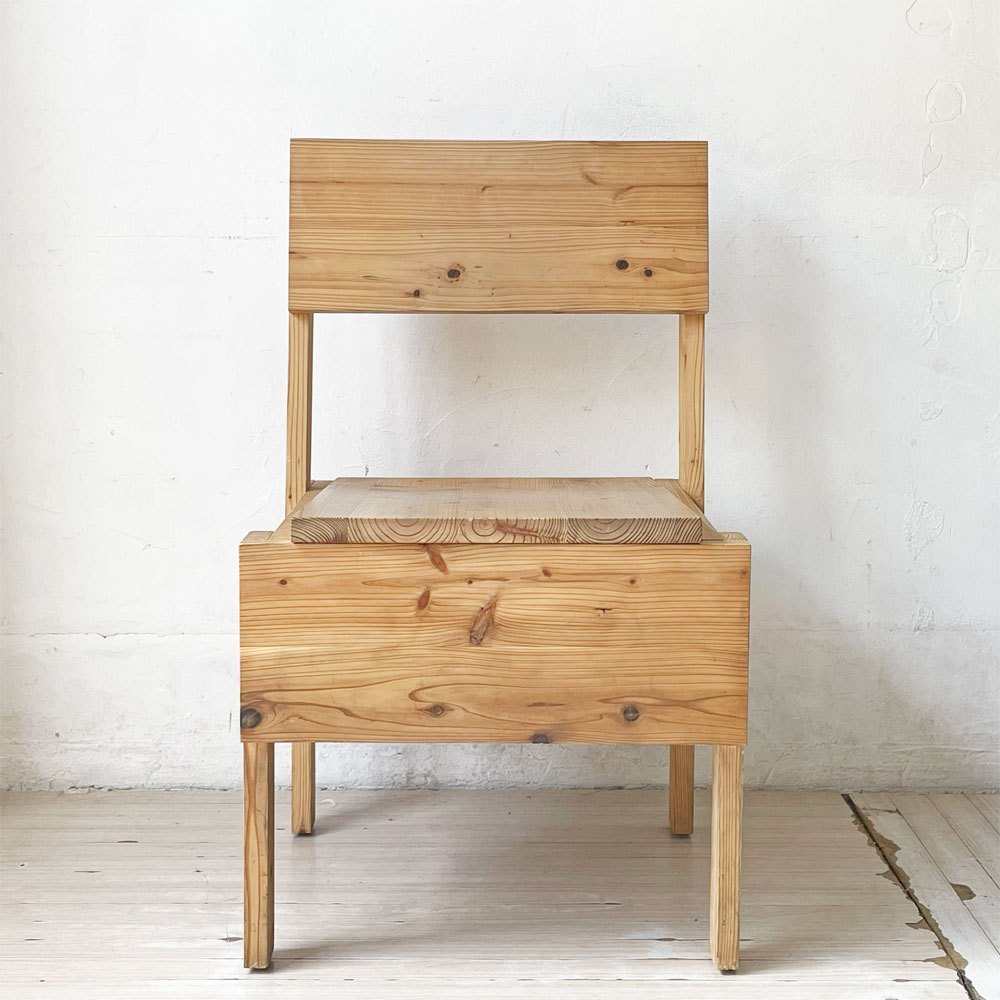 エンツォマーリ Enzo Mari デザイン セディア チェア SEDIA 1 CHAIR ダイニングチェア 国産杉材使用 工房製作品 ★