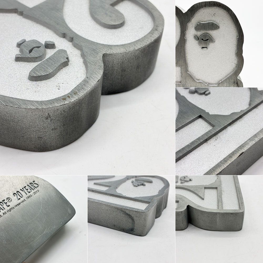 アベイシングエイプ A BATHING APE BAPE ペーパーウエイト 文鎮 APE 20th Anniversary ノベルティ 非売品 希少 ●