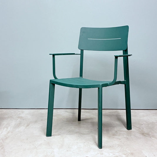 ザ・コンランショップ THE CONRAN SHOP ハイライン アウトドア アームチェア HIGHLINE OUTDOOR ARM CHAIR グリーン A ◎