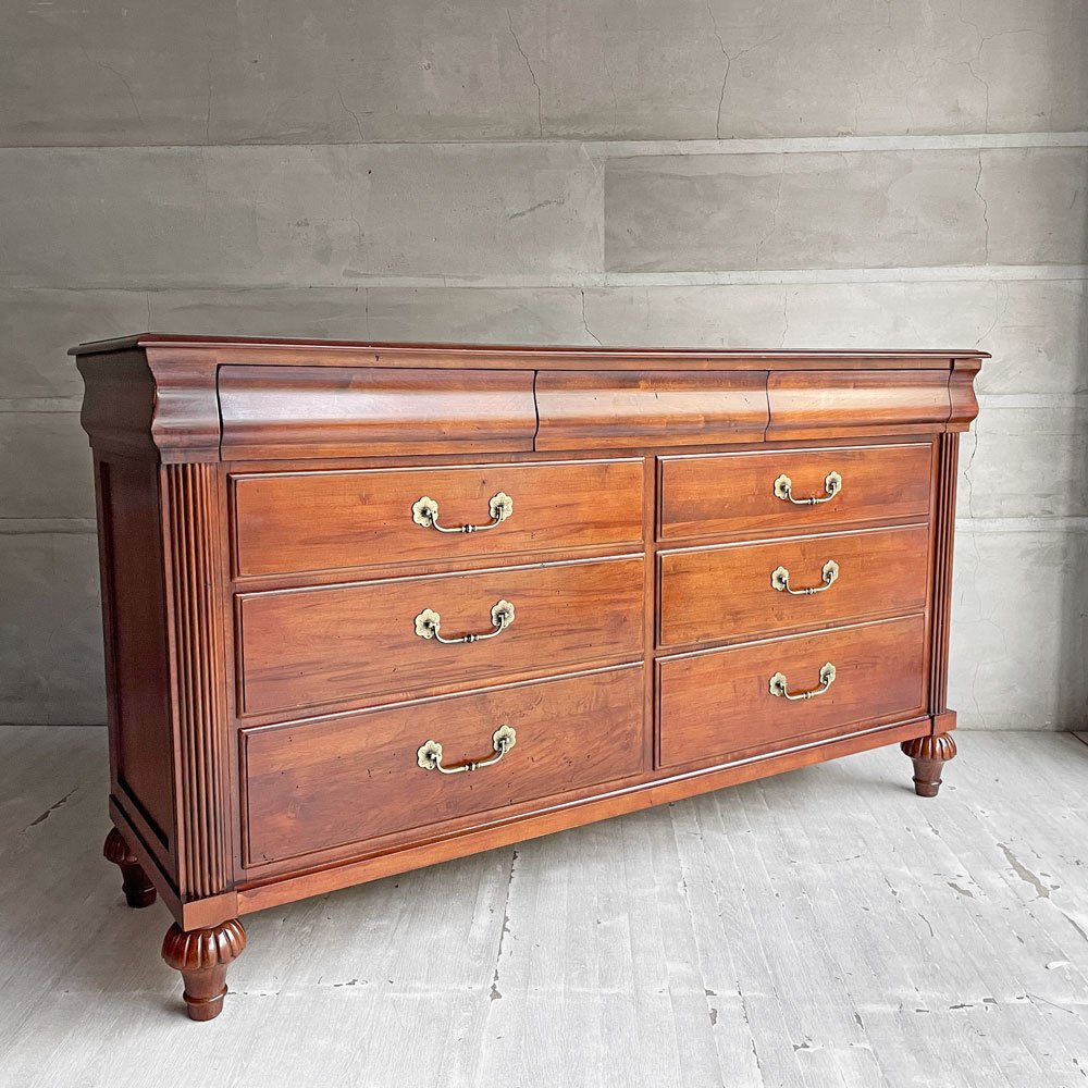 イーセンアーレン ETHAN ALLEN マルケス・ドレッサー Marques Dresser ワイドチェスト サイドボード 抽斗9杯 British Classics US 米国 ♪