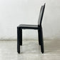 カッシーナ Cassina キャブチェア 412 CAB CHAIR アームレス 本革 ブラック マリオ・ベリーニ MoMA 永久展示品 イタリアモダン 定価￥308,000- A ●