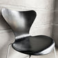 フリッツハンセン Fritz Hansen 3107 セブンチェア カラードアッシュ ブラック 80's ビンテージ vintage アルネ・ヤコブセン デンマーク B ♪