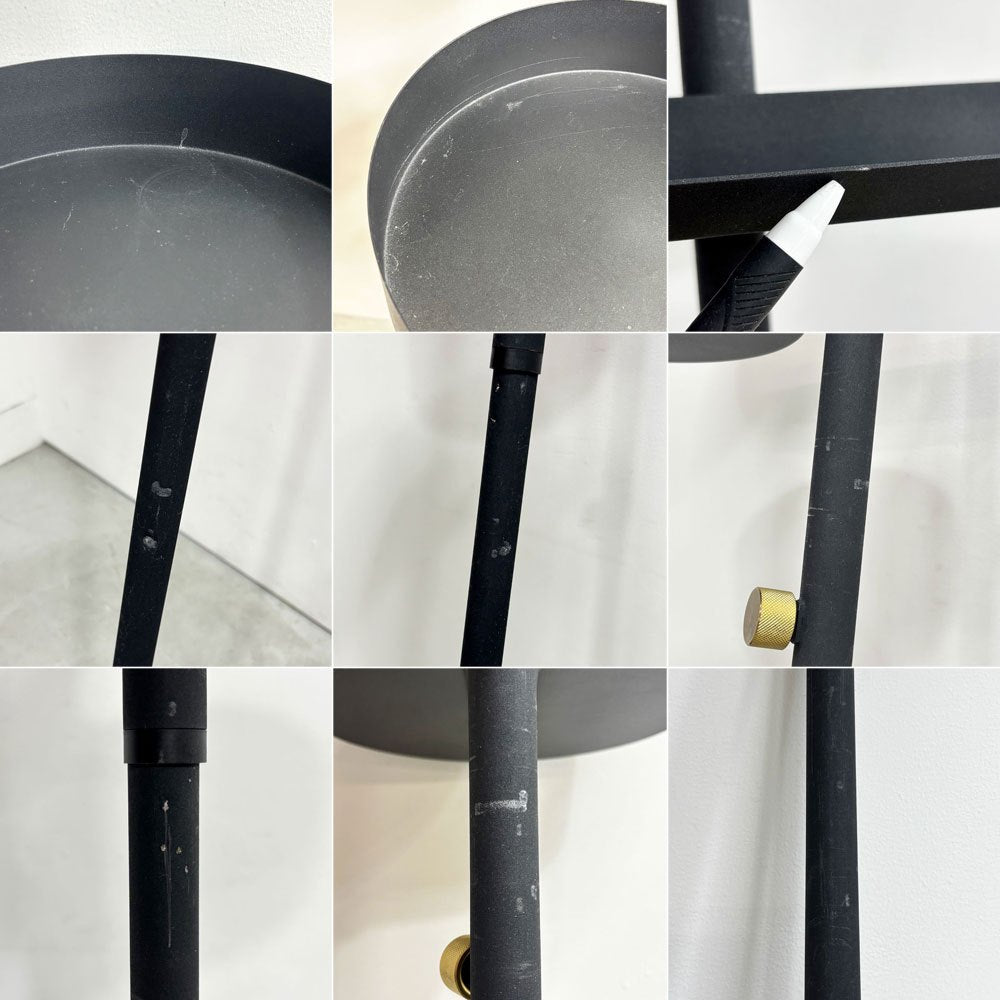 ドローアライン DRAW A LINE テンションロッド Tension Rod B + テーブル＆トレイ＆ブックスタンド  ブラック ●