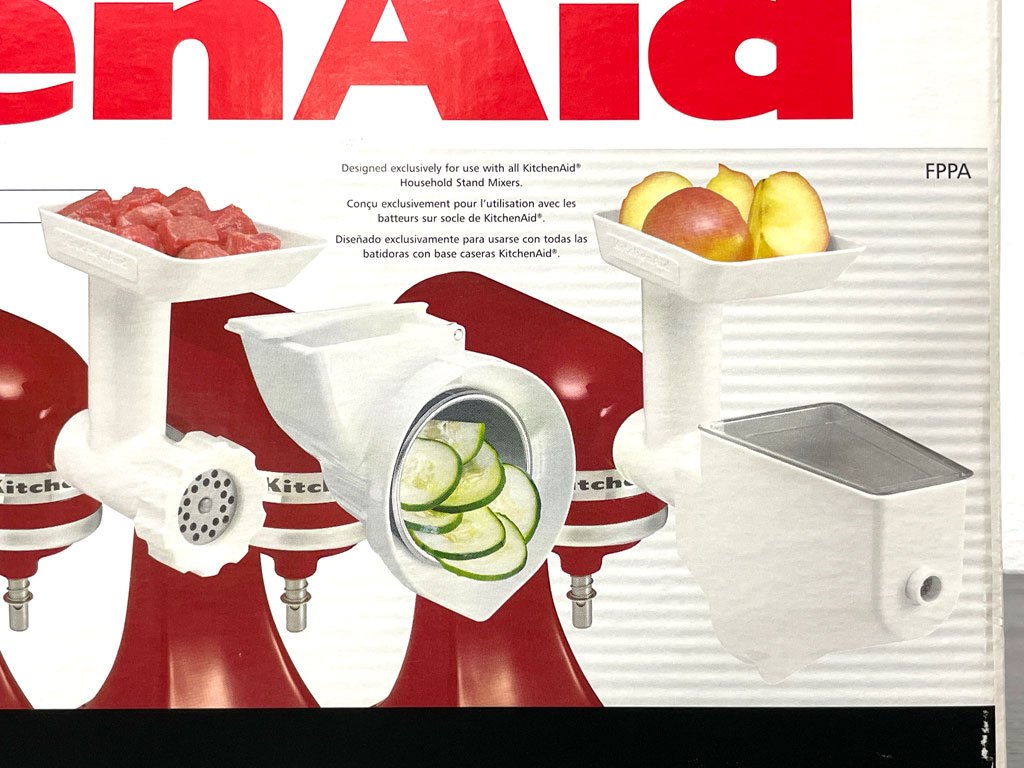 キッチンエイド Kitchen Aid スタンドミキサー アタッチメントパック フードグラインダー スライサー シュレッダー フルーツ野菜絞り器 ストレーナー アメリカ ●