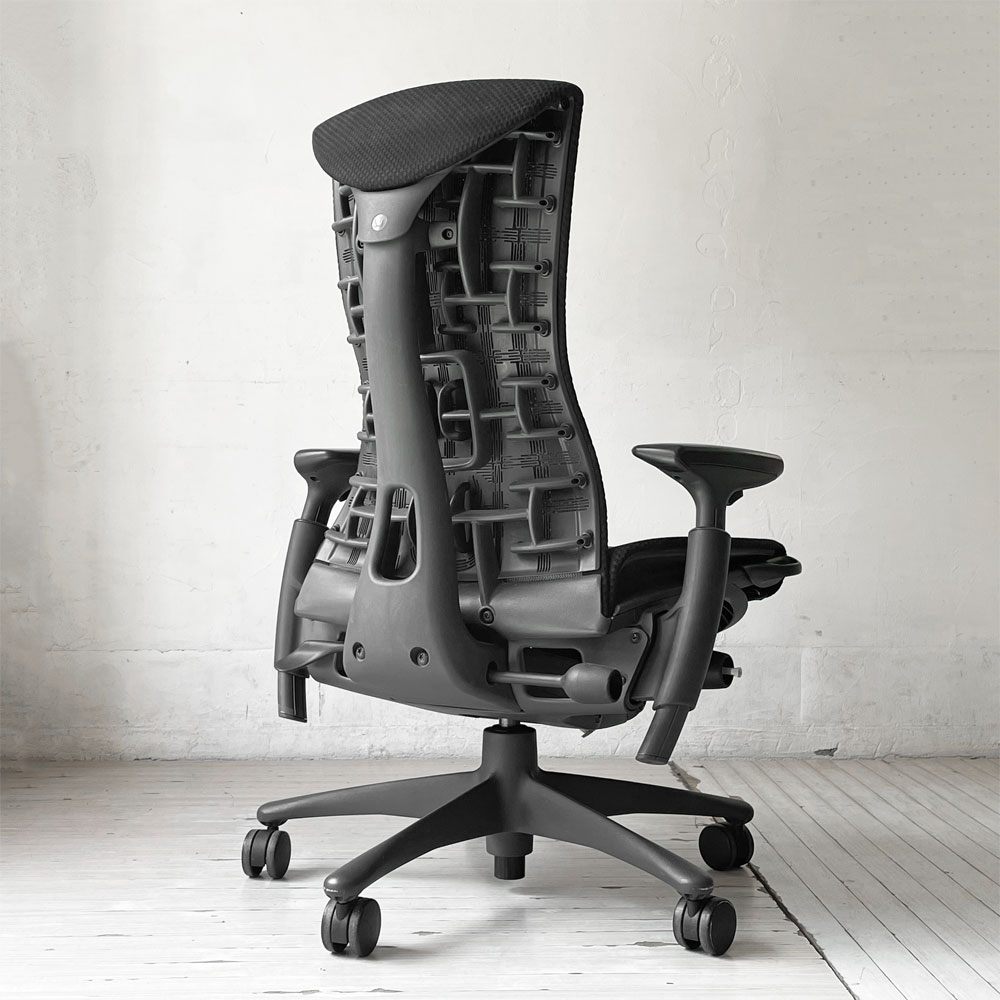ハーマンミラー Herman Miller エンボディチェア デスクチェア オフィスチェア ジェフ・ウェバー ビル・スタンフ バランス ファブリック ブラック 廃番 参考価格￥284.900- ★