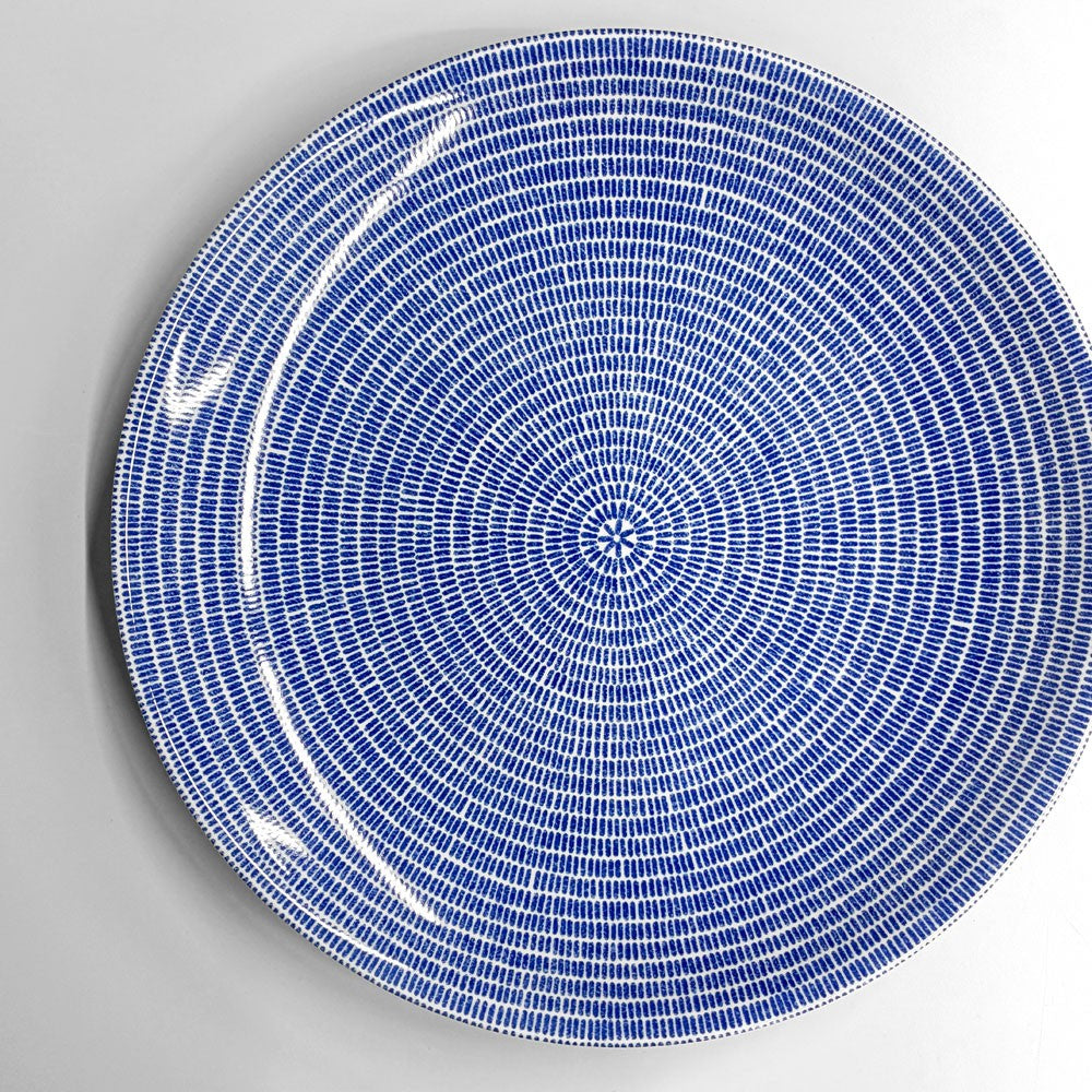 アラビア ARABIA 24h アベック Avec プレート 26cm ブルー 旧ロゴ ビンテージ 北欧食器 A ◎