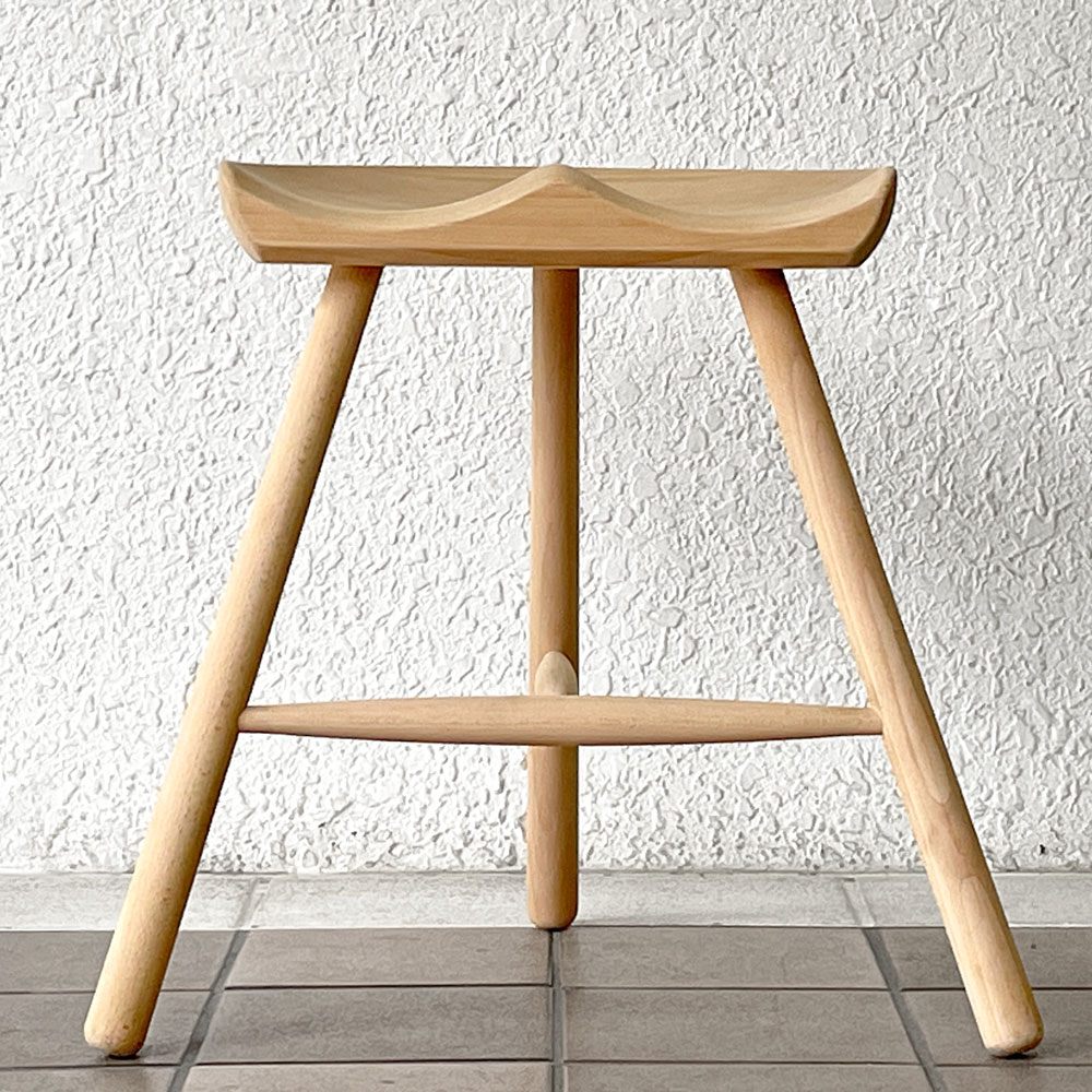 ワーナー Werner シューメーカーチェア Shoemaker Chair NO.49 スツール ビーチ材 ラーズ・ワーナー デンマーク 北欧家具◇