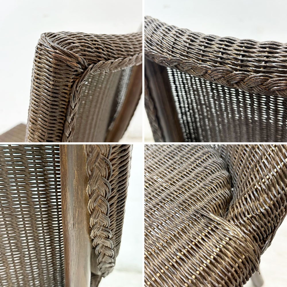 ワイスワイス WISE WISE ジャワ JAWA サイドチェア ダイニングチェア ガーデンチェア ラタン×ペーパーコード ブラウン RPC-101 アジアン リゾートスタイル ●