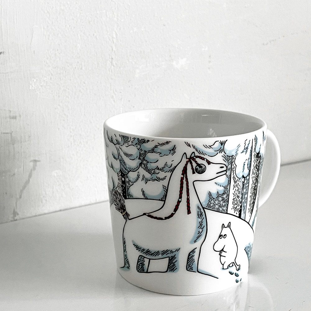 アラビア ARABIA ムーミンマグ MOOMIN スノーホース 2016年 冬限定 トーベ・ヤンソン フィンランド 北欧食器 ■