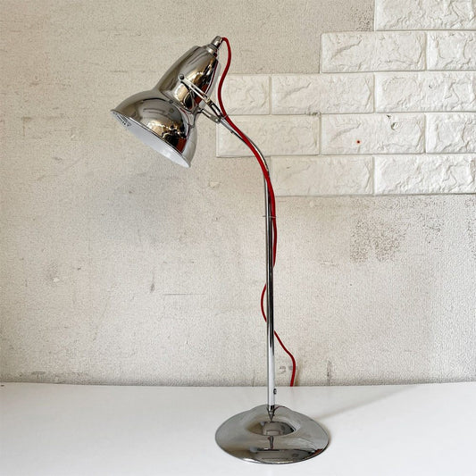 アングルポイズ ANGLEPOISE デュオテーブル DUO TABLE LAMP デスクライト クローム Bright Chrome × Red Cable ジョージ・カワーダイン イギリス 廃番 ◎