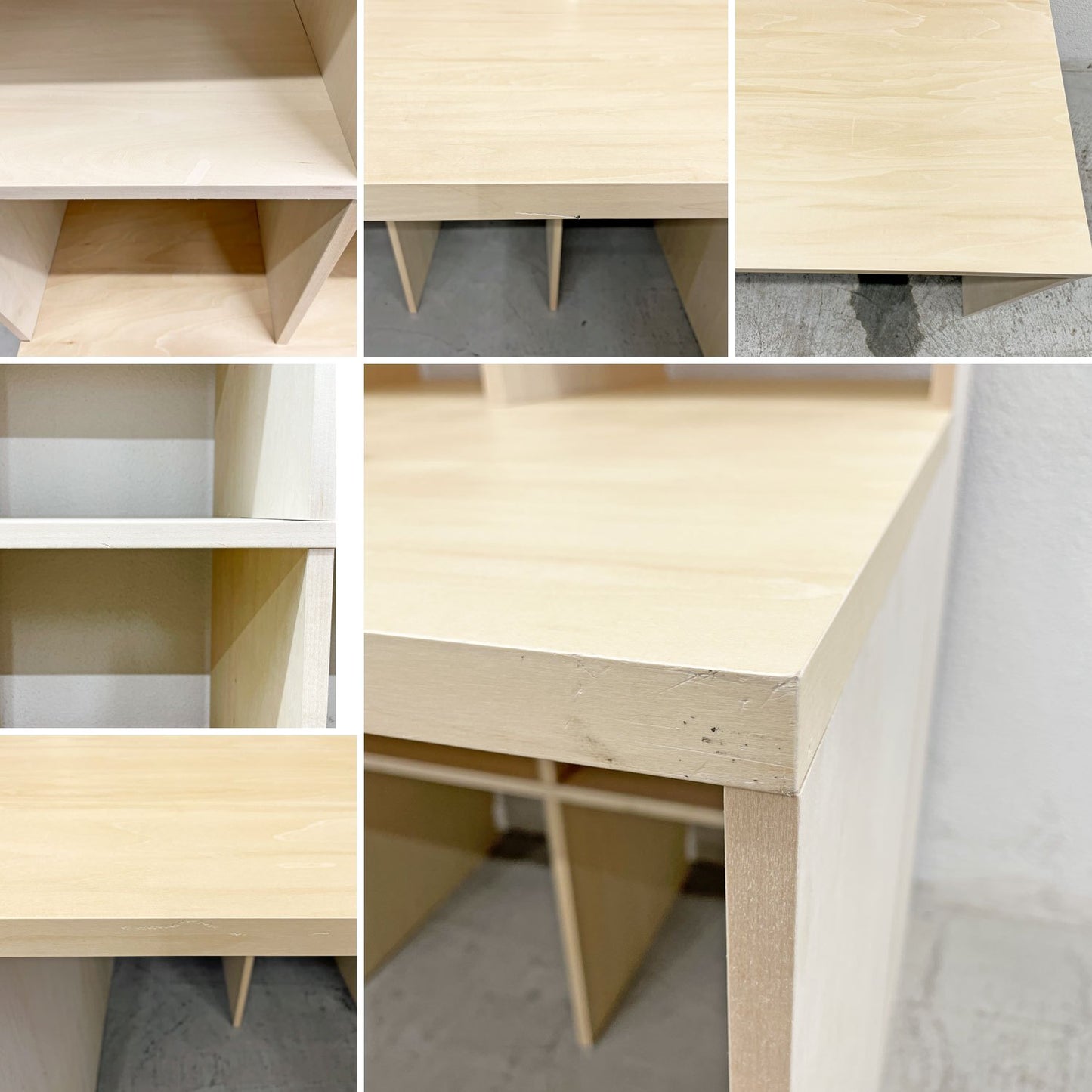 マルゲリータ margherita カウンター付き本棚 デスク オープンシェルフ 書棚 縦7コマ×横7コマ 〓