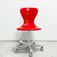 イデー IDEE ヨーンチェア ウィズ キャスター YAWN CHAIR with CASTER FRP レッド ダイニングチェア 岡嶌要 スペースエイジ 廃番 ●