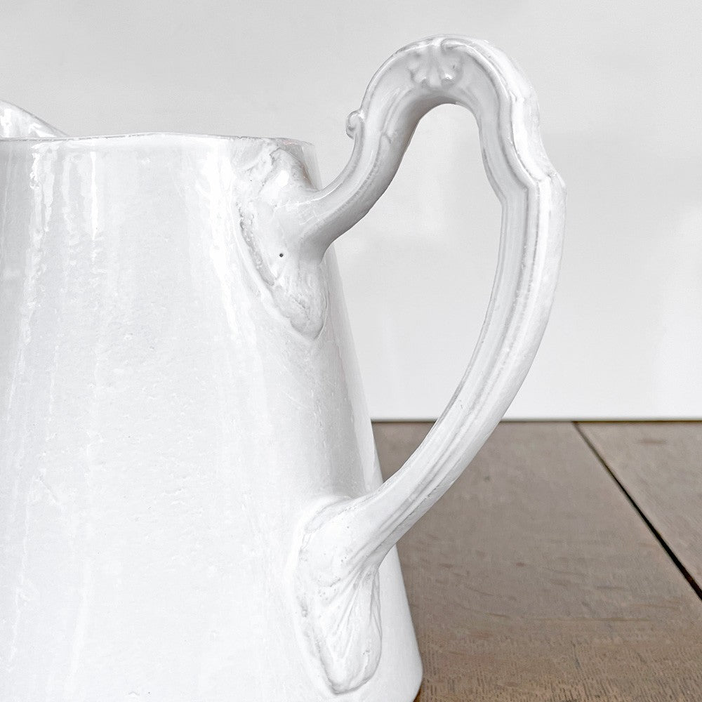 アスティエ・ド・ヴィラット ASTIER de VILLATTE ルイス Louis XV ピッチャー H17cm 陶器 フランス ■