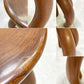 ヨーガンレール ババグーリ Jurgen Lehl Babaghuri チーク無垢材 スツール Stool 5本脚 丸太 ハンドメイド プリミティブ 希少 ●