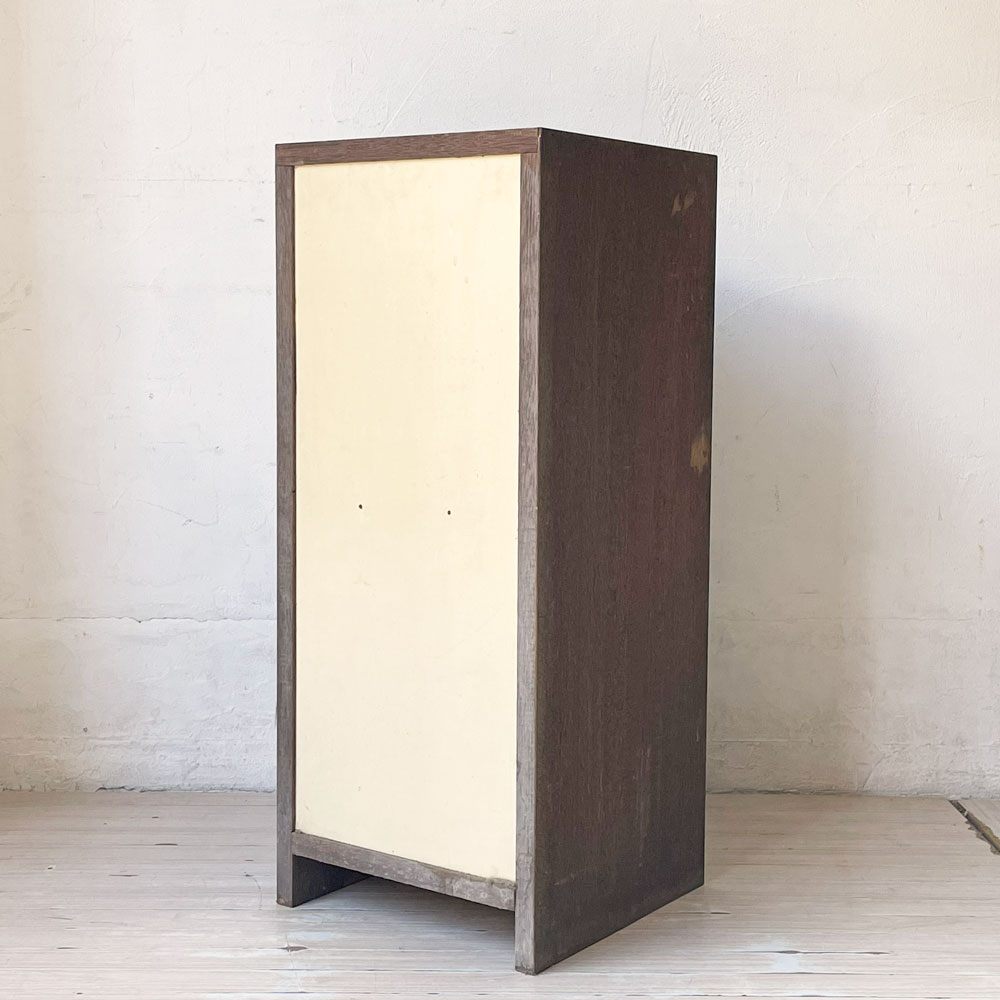 ジャパンビンテージ Japan Vintage 古い木味の小棚 2段 ブックシェルフ 飾り棚 昭和レトロ 古家具 店舗什器 B ★
