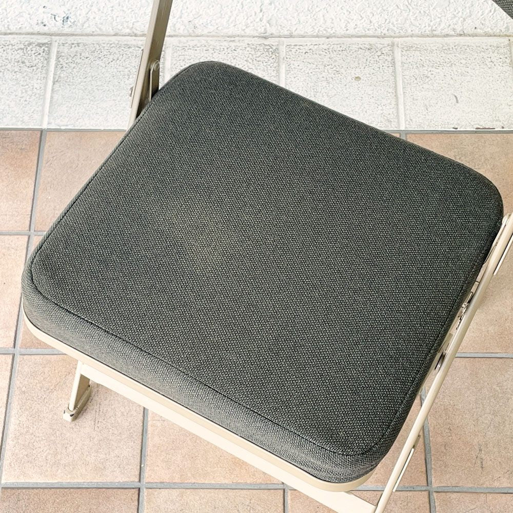 クラリン CLARIN フォールディングチェア FULL CUSHION FOLDING CHAIR フルクッション モスグリーン 折りたたみ アメリカ製 P.F.S.取扱 定価￥33,000- ◇