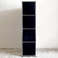 ユーエスエムハラー USM Haller モジュラーファニチャー Modular Furniture 1列4段 キャビネット シェルフ グラファイトブラック 旧型取っ手 スイス ■