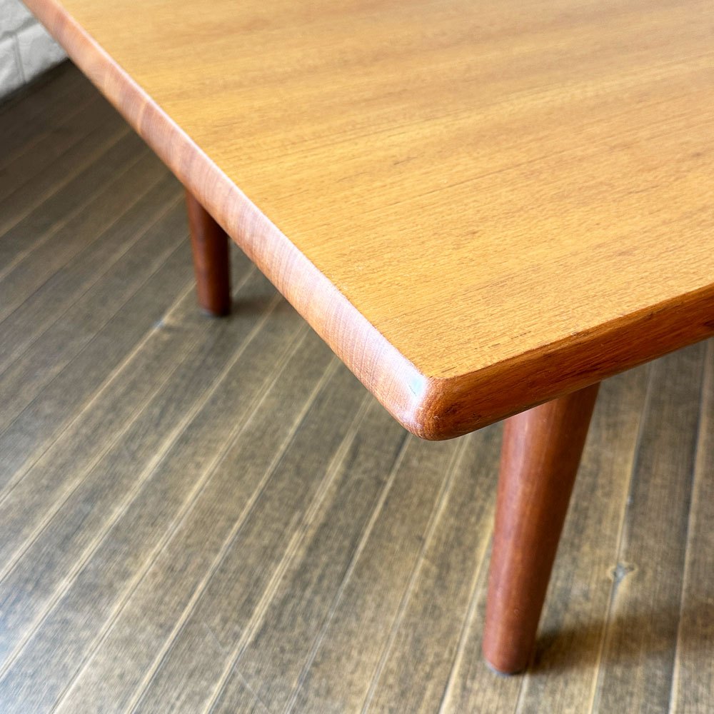 フカザワウッドワーキング FUKAZAWA WOOD WORKING ライムライト LIME-LIGHT ローテーブル チーク材 W121cm ジャパンビンテージ ◎