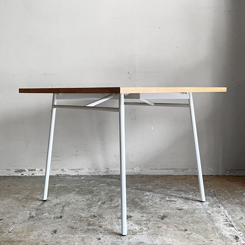 イデー IDEE マタン MATIN ダイニングテーブル オーク無垢材 スチールレッグ ナチュラル W90cm 澁谷一星 ナチュラルデザイン ■