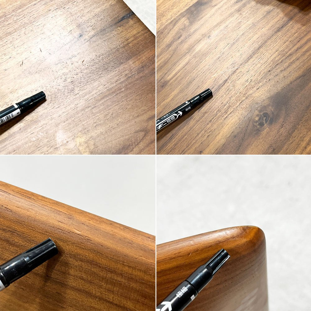 オーガニックモダニズム Organic Modernism フット Futto スクエアテーブル アメリカンウォールナット 船底エッジ ナチュラルモダン ●