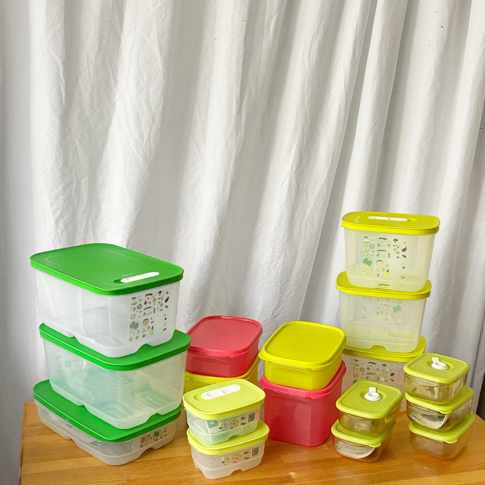 タッパーウェア Tupperware キャニスター 保存容器 密閉容器 バラエティセット まとめ売り 計15個 アメリカ ◇