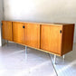 ノル Knoll ビンテージ クレデンザ Credenza サイドボード ウォールナット レザーハンドル フローレンス・ノール Florence Knoll ミッドセンチュリー ★