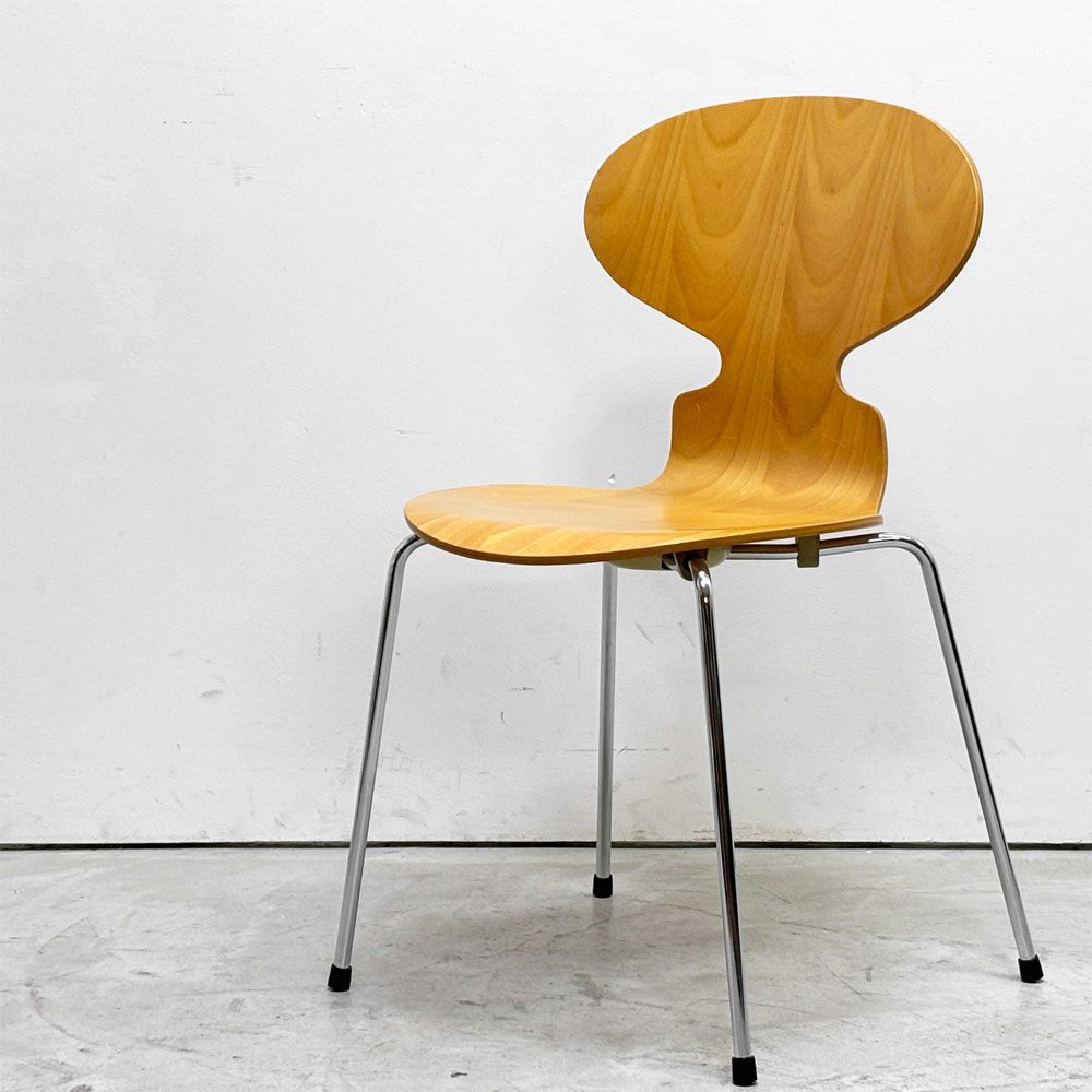 フリッツハンセン Fritz Hansen 3101 アリンコチェア アントチェア 4本脚 ナチュラルビーチ ラッカー仕上げ アルネ・ヤコブセン D ●