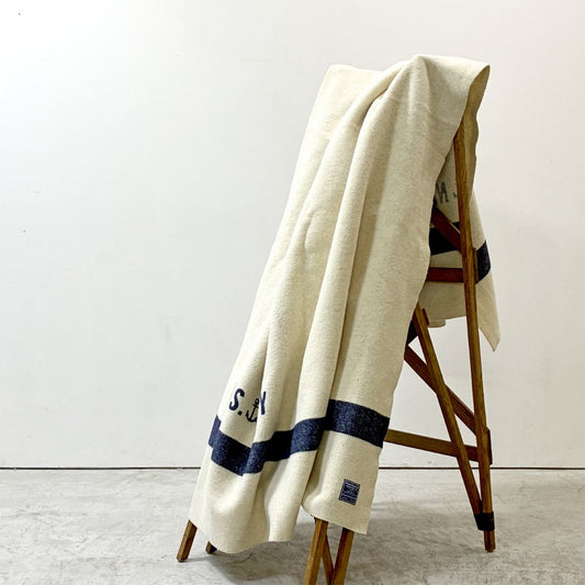 ファリバルト ミル FARIBAULT WOOLEN MILL U.S.NAVY ウールブランケット W約212.5×D165cm アメリカ ●