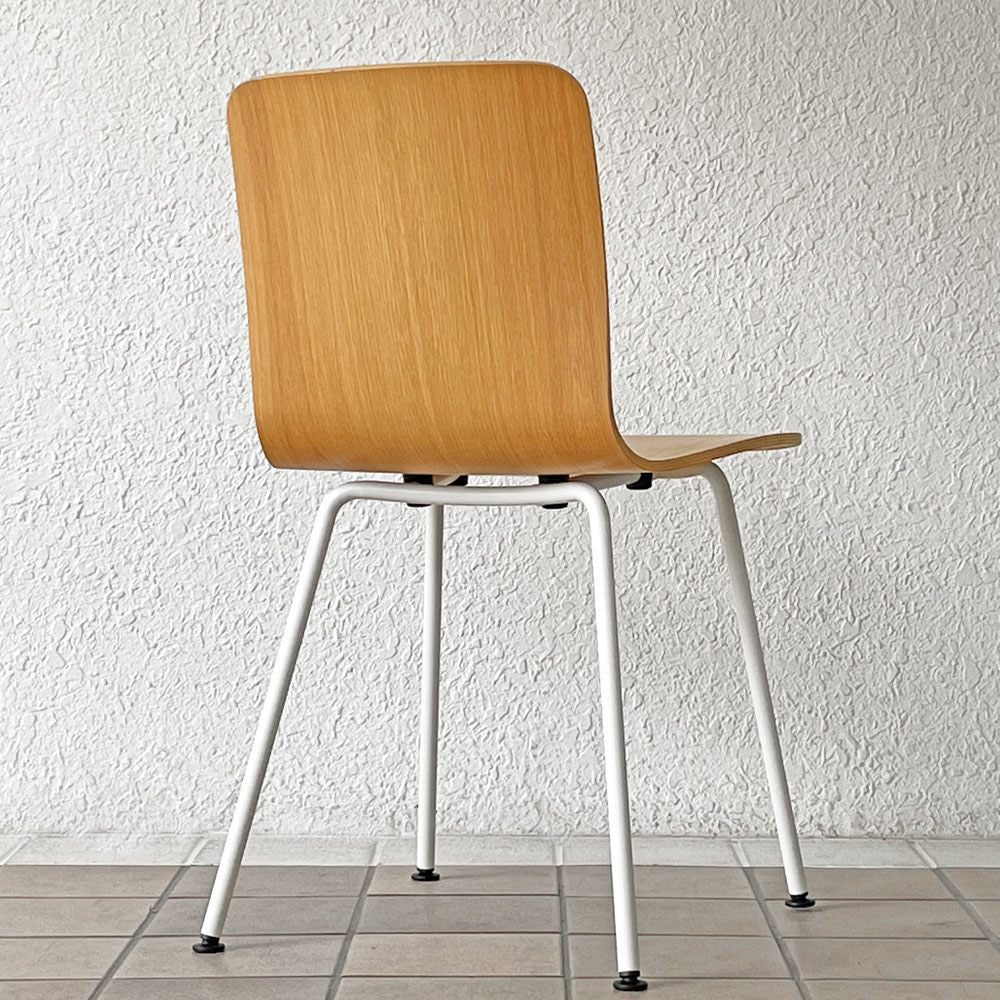 ヴィトラ vitra ハルプライチューブ HAL Ply Tube サイドチェア ダイニングチェア ジャスパー・モリソン ライトオーク アイボリー 定価80,300円 ◇