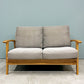 アーバンリサーチ ドアーズ DOORS LIVING PRODUCTS Bothy Modern Sofa 2Pソファ 2シーター オーク無垢材 ベージュ 定価￥113,300- ◎