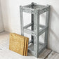 リオン LYON アングルシェルフ SLOTTED ANGLE SHELF 3段 オープンシェルフ オープンラック W32×H76cm  インダストリアルP.F.S.取扱い ★
