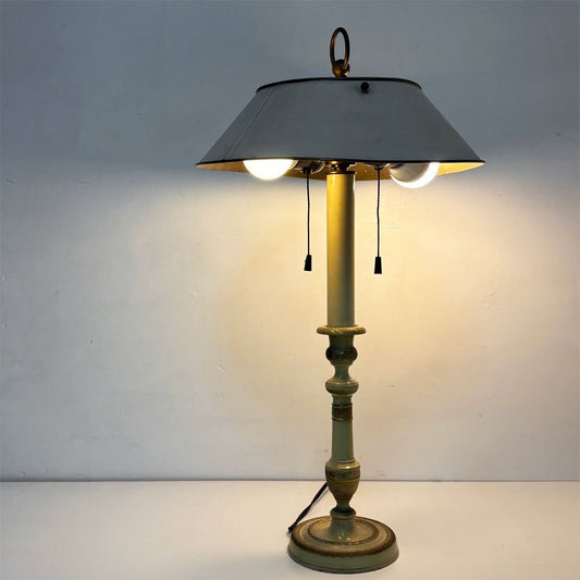 山菊工芸 テーブルランプ テーブルスタンド 銅板シェード 2灯 調光可 アールヌーボー ●