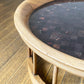 クラフトファニチャー Craft furniture 陶磁器天板 ローテーブル 花台 ラウンド モザイクトップ ◎