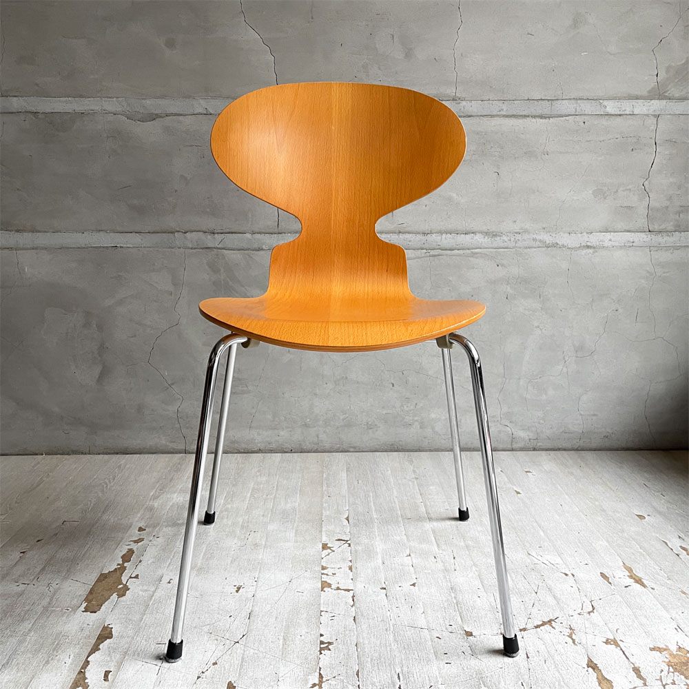 フリッツハンセン Fritz Hansen 3101 アリンコチェア アントチェア 4本脚 ナチュラルビーチ ラッカー仕上げ アルネ・ヤコブセン A ♪