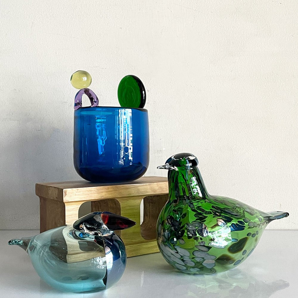 イッタラバード iittala Bird バーズバイトイッカ Birds by Toikka クイーンフィッシャー Queenfisher シーブルー 2019年限定 オイバ・トイッカ Oiva Toikka 箱付 北欧雑貨 ■