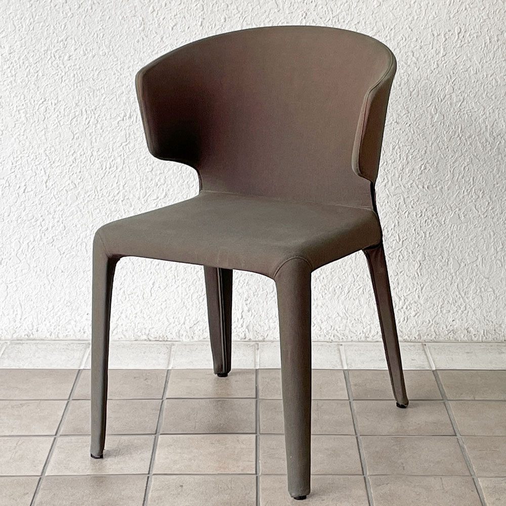 カッシーナ Cassina オラ 367 HOLA アームチェア ファブリック ハンス・ウェッツスタイン 参考定価￥228,000- 現状品 B◇