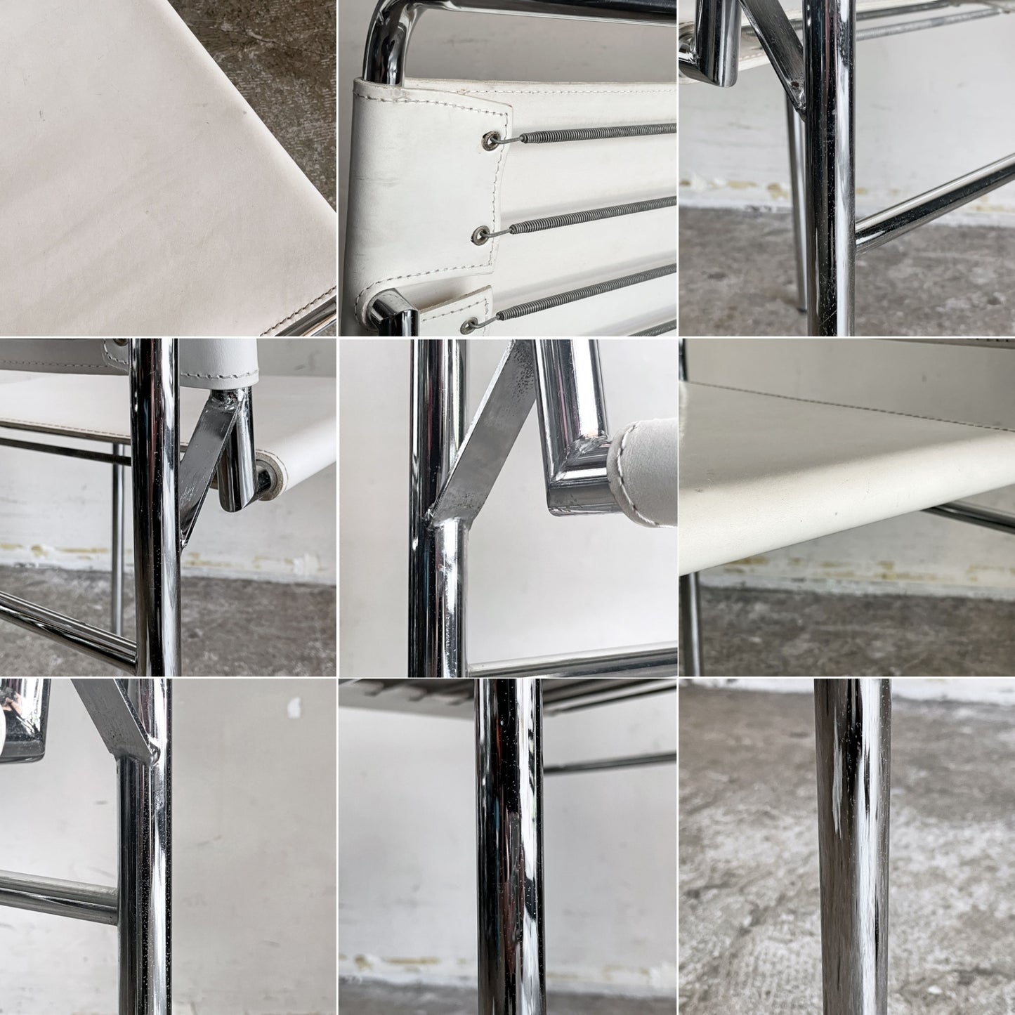 スティールライン Steel Line ロクエブリューン ROQUEBRUNE ダイニングチェア アイリーン・グレイ Eileen Gray モダンデザイン リプロダクト品 B ■