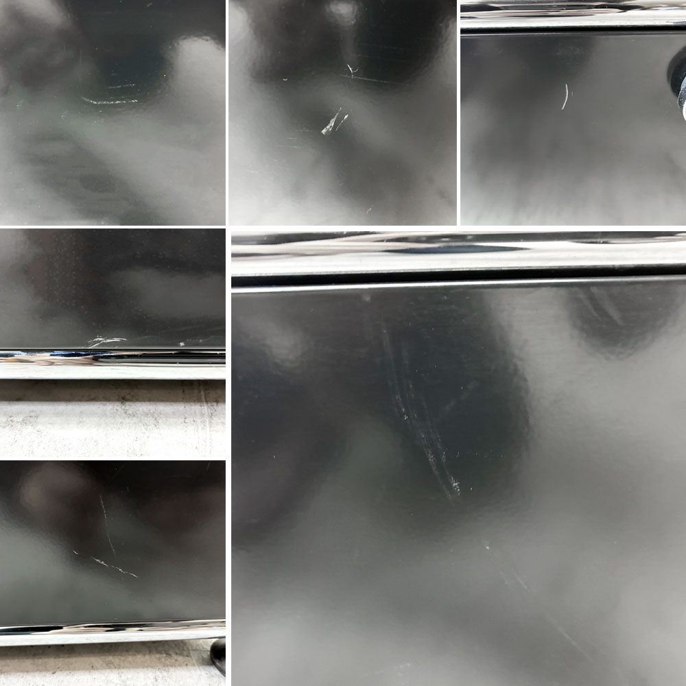 ユーエスエムハラー USMハラー USM Haller キャビネット シェルフ 2列3段 階段状 オープンラック エクステンションドア グラファイトブラック W152 パスコボックス 4つ付属  ●