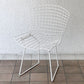 ノル Knoll 420 サイドチェア ワイヤーチェア ホワイト ハリー・ベルトイア Harry Bertoia ミッドセンチュリー 名作椅子 ◇