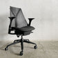 ハーマンミラー Herman Miller セイルチェア SAYL CHAIR デスクチェア オフィスチェア ブラック ミドルバック イヴ・ベアール 2016年製 旧モデル 〓