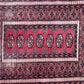 ビンテージ Vintage トライバルラグ トルクメン Turkmen ラグ 玄関マット 83×62cm ギュル文様 レッド系 イラン トルクメニスタン ◎